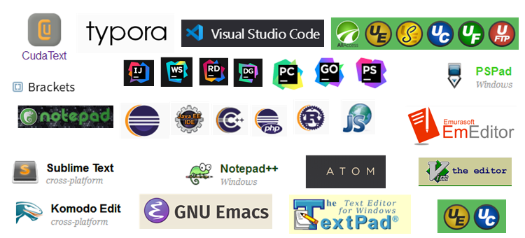 编辑器大集合,Notepad++,GVim,TextMate,PSPad,EmEditor,Komodo,EverEdit,Brackets,Sublime T